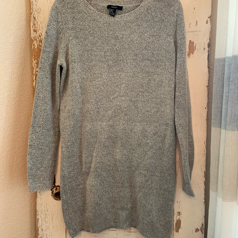 Grey Forever 21 sweater dress